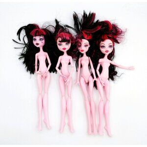 Monster High Draculaura Dolls Nude As Is Mixed Lot of 4 Dolls